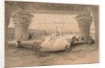 Egypt and Nubia: Volume I - No. 32, View from under the Portico of the Temple of Edfou…, 1838 by Louis Haghe