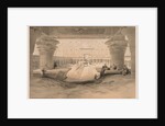 Egypt and Nubia: Volume I - No. 32, View from under the Portico of the Temple of Edfou…, 1838 by Louis Haghe