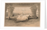 Egypt and Nubia: Volume I - No. 32, View from under the Portico of the Temple of Edfou…, 1838 by Louis Haghe