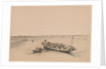 Egypt and Nubia: Volume I - No. 4, Slave Boats on the Nile, View Looking Towards…, 1838 by Louis Haghe