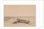 Egypt and Nubia: Volume I - No. 4, Slave Boats on the Nile, View Looking Towards…, 1838 by Louis Haghe