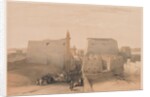 Egypt and Nubia: Volume II - No. 38, Grand Entrances to the Temple of Luxor, 1838 by Louis Haghe