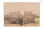Egypt and Nubia: Volume II - No. 38, Grand Entrances to the Temple of Luxor, 1838 by Louis Haghe
