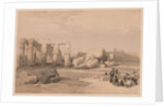 Egypt and Nubia: Volume II - No. 4, Fragments of the Great Colossi, at the Memnonium, 1838 by Louis Haghe