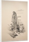 Egypt and Nubia: Volume II - No. 7, Colossi at Wady Saboua, 1838 by Louis Haghe