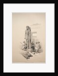Egypt and Nubia: Volume II - No. 7, Colossi at Wady Saboua, 1838 by Louis Haghe