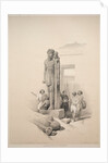 Egypt and Nubia: Volume II - No. 7, Colossi at Wady Saboua, 1838 by Louis Haghe