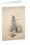 Egypt and Nubia: Volume II - No. 7, Colossi at Wady Saboua, 1838 by Louis Haghe