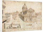 Eighteen Views of Rome: The Church of SantIgnazio, 1665 by Lievin Cruyl