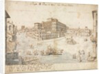 Eighteen Views of Rome: The Piazza Barberini…, 1665 by Lievin Cruyl