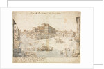 Eighteen Views of Rome: The Piazza Barberini…, 1665 by Lievin Cruyl
