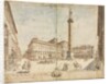 Eighteen Views of Rome: The Piazza Colonna, 1664 by Lievin Cruyl