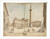 Eighteen Views of Rome: The Piazza Colonna, 1664 by Lievin Cruyl