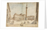 Eighteen Views of Rome: The Piazza Colonna, 1664 by Lievin Cruyl