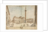 Eighteen Views of Rome: The Piazza Colonna, 1664 by Lievin Cruyl