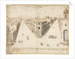 Eighteen Views of Rome: The Quattro Fontane Looking Toward Monte Cavallo, 1665 by Lievin Cruyl