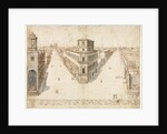 Eighteen Views of Rome: The Quattro Fontane Looking Toward Santa Maria Maggiore, 1665 by Lievin Cruyl