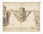 Eighteen Views of Rome: The Quattro Fontane Looking Toward Santa Maria Maggiore, 1665 by Lievin Cruyl