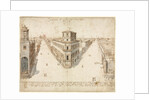 Eighteen Views of Rome: The Quattro Fontane Looking Toward Santa Maria Maggiore, 1665 by Lievin Cruyl