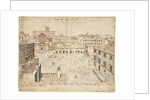 Eighteen Views of Rome: The Trevi Fountain, 1665 by Lievin Cruyl