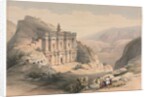 El Deir Petra, 1839 by David Roberts