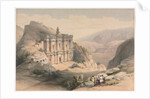 El Deir Petra, 1839 by David Roberts