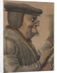 Elderly Man Reading a Book, first half 1600s by Nicolas Lagneau
