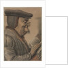 Elderly Man Reading a Book, first half 1600s by Nicolas Lagneau