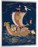 Embroidered Fukusa, late 1800s-early 1900s by Unknown