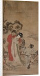 Emperor Minghuang Teaching Yang Gueifei to Play the Flute, late 1400s-early 1500s by Choryusai