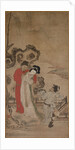 Emperor Minghuang Teaching Yang Gueifei to Play the Flute, late 1400s-early 1500s by Choryusai