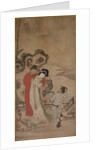Emperor Minghuang Teaching Yang Gueifei to Play the Flute, late 1400s-early 1500s by Choryusai