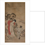 Emperor Minghuang Teaching Yang Gueifei to Play the Flute, late 1400s-early 1500s by Choryusai