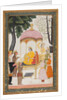 Enthroned Rama and Sita receive homage from their monkey and bear allies, c. 1765 by Unknown