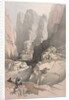 Entrance to Petra, the Theatre, 1839 by David Roberts