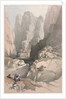 Entrance to Petra, the Theatre, 1839 by David Roberts