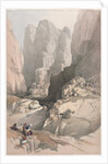 Entrance to Petra, the Theatre, 1839 by David Roberts