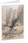 Entrance to Petra, the Theatre, 1839 by David Roberts