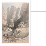 Entrance to Petra, the Theatre, 1839 by David Roberts