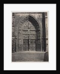 Entrance, St. Lorenz Cathedral, Nuremberg, c. late 1850's by Schrag (attributed to)