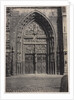 Entrance, St. Lorenz Cathedral, Nuremberg, c. late 1850's by Schrag (attributed to)