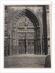 Entrance, St. Lorenz Cathedral, Nuremberg, c. late 1850's by Schrag (attributed to)