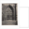 Entrance, St. Lorenz Cathedral, Nuremberg, c. late 1850's by Schrag (attributed to)