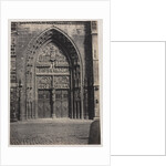 Entrance, St. Lorenz Cathedral, Nuremberg, c. late 1850's by Schrag (attributed to)