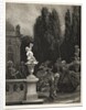 Essay on Stone with Brush and Scraper: Playing at Hoops on the Castle Terrace, 1851 by Adolph von Menzel