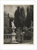 Essay on Stone with Brush and Scraper: Playing at Hoops on the Castle Terrace, 1851 by Adolph von Menzel