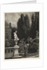 Essay on Stone with Brush and Scraper: Playing at Hoops on the Castle Terrace, 1851 by Adolph von Menzel