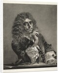 Essay on Stone with Brush and Scraper: Portrait of Molière, 1850 by Adolph von Menzel