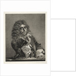 Essay on Stone with Brush and Scraper: Portrait of Molière, 1850 by Adolph von Menzel