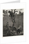 Essay on Stone with Brush and Scraper: The Bear Pit, 1851 by Adolph von Menzel